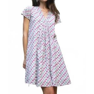 NEW ZEN ETHIC iris guarrigue mini dress in green